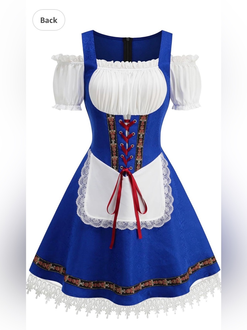 Populus Oktoberfest outfits Women Dirndl Dress German Bavarian Costume - Picture 4 of 4